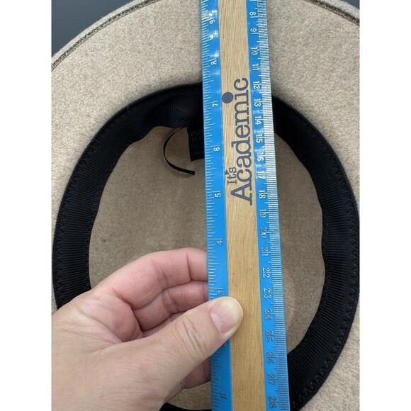 Pengcheng Womens Fedora Trilby Hat Camel Wool Blend Buckle Band Boho One Size - Picture 7 of 9